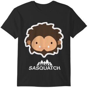 Sneaky Sasquatch Head Graphic T-Shirt Meme Gamer Gift Funny Casual Streetwear 91